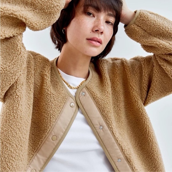 Aritzia Sherpa Liner Jacket - Tan - Picture 2 of 2